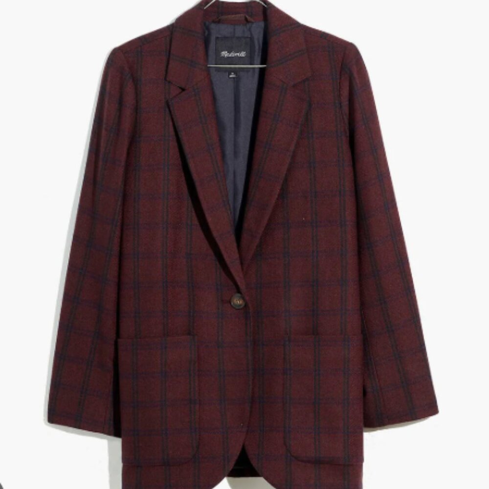 Madewell Larsen Blazer in Windowpane